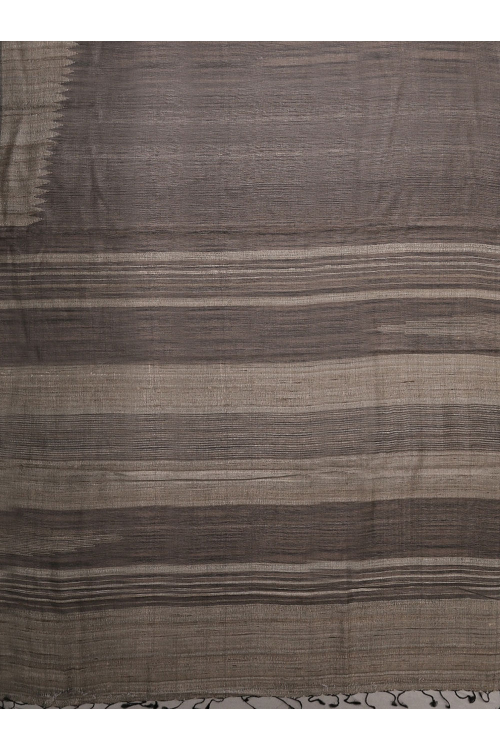 Brown Pure Tussar Woven Saree image number null