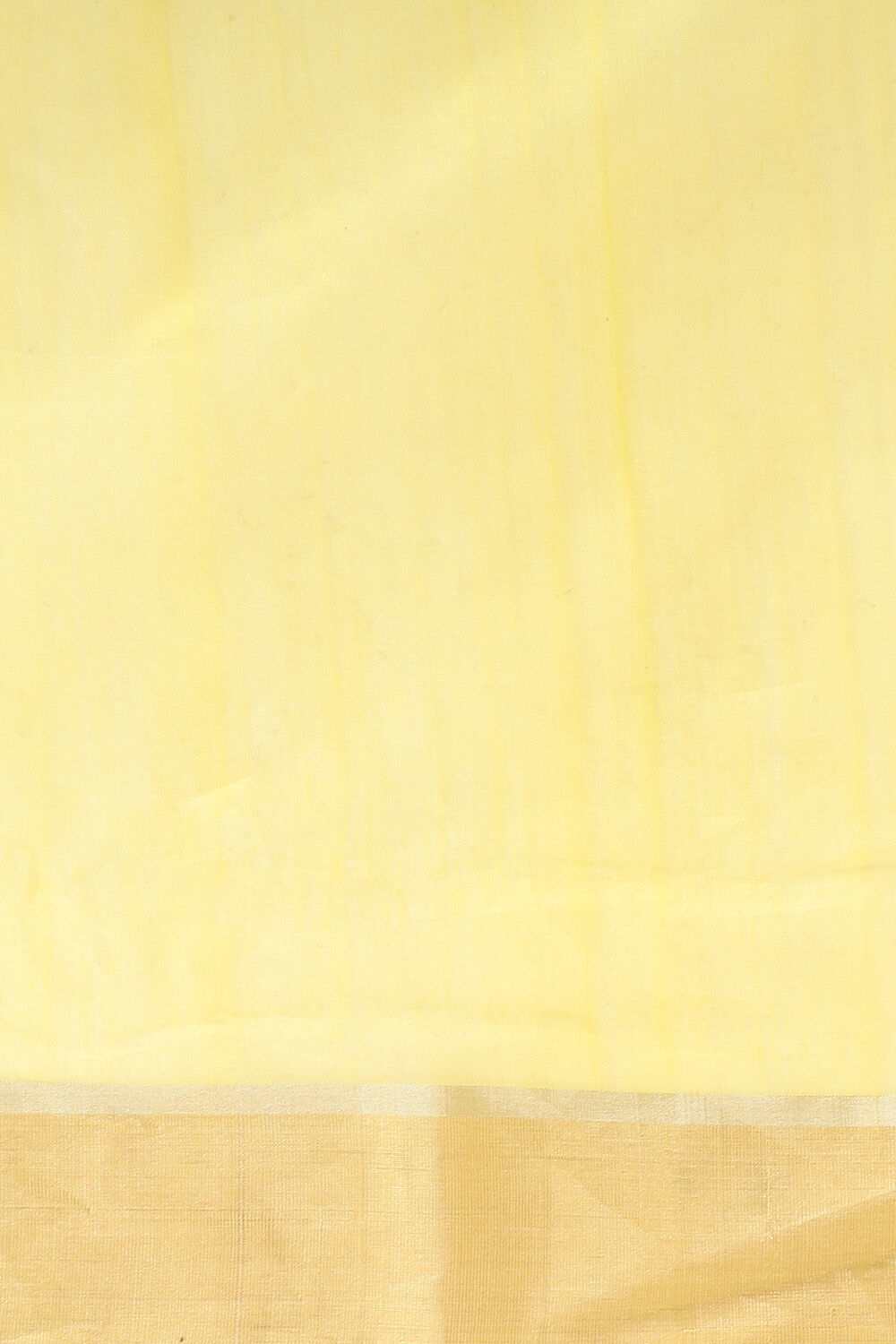Yellow Pure Silk Cotton Chanderi Saree image number null