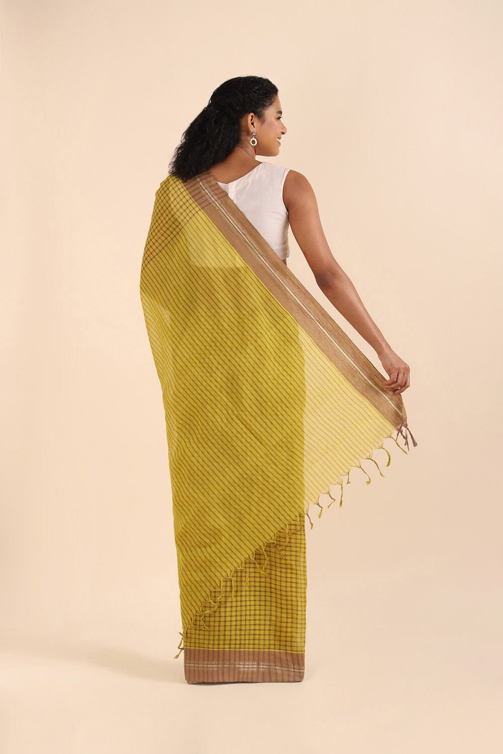 Light Green Pure Cotton Naranyanpet Saree image number null