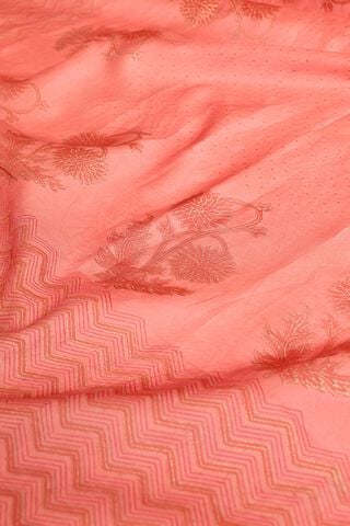 Light Pink Rajasthan Pure Silk Cotton Printed Sanganeri Saree thumbnail image number null