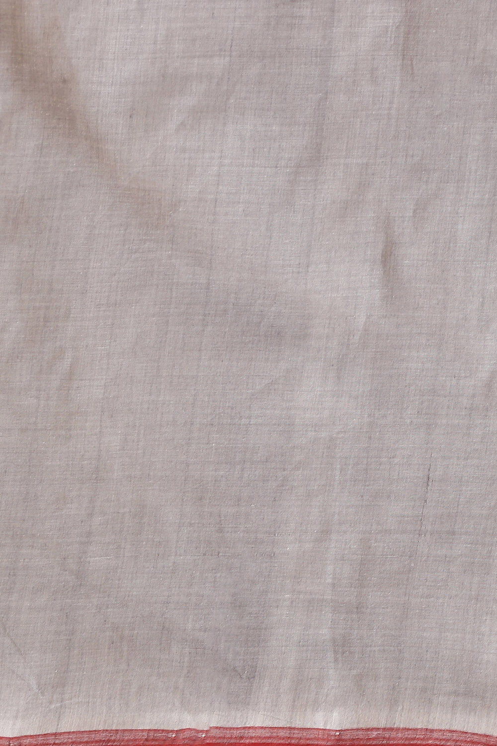 Off Pure White Cotton South Saree image number null