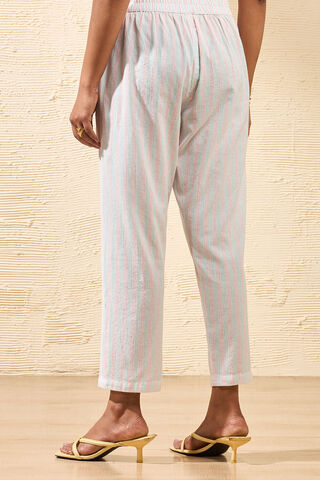 Off White Screen Printed Pure Cotton Trouser thumbnail image number null