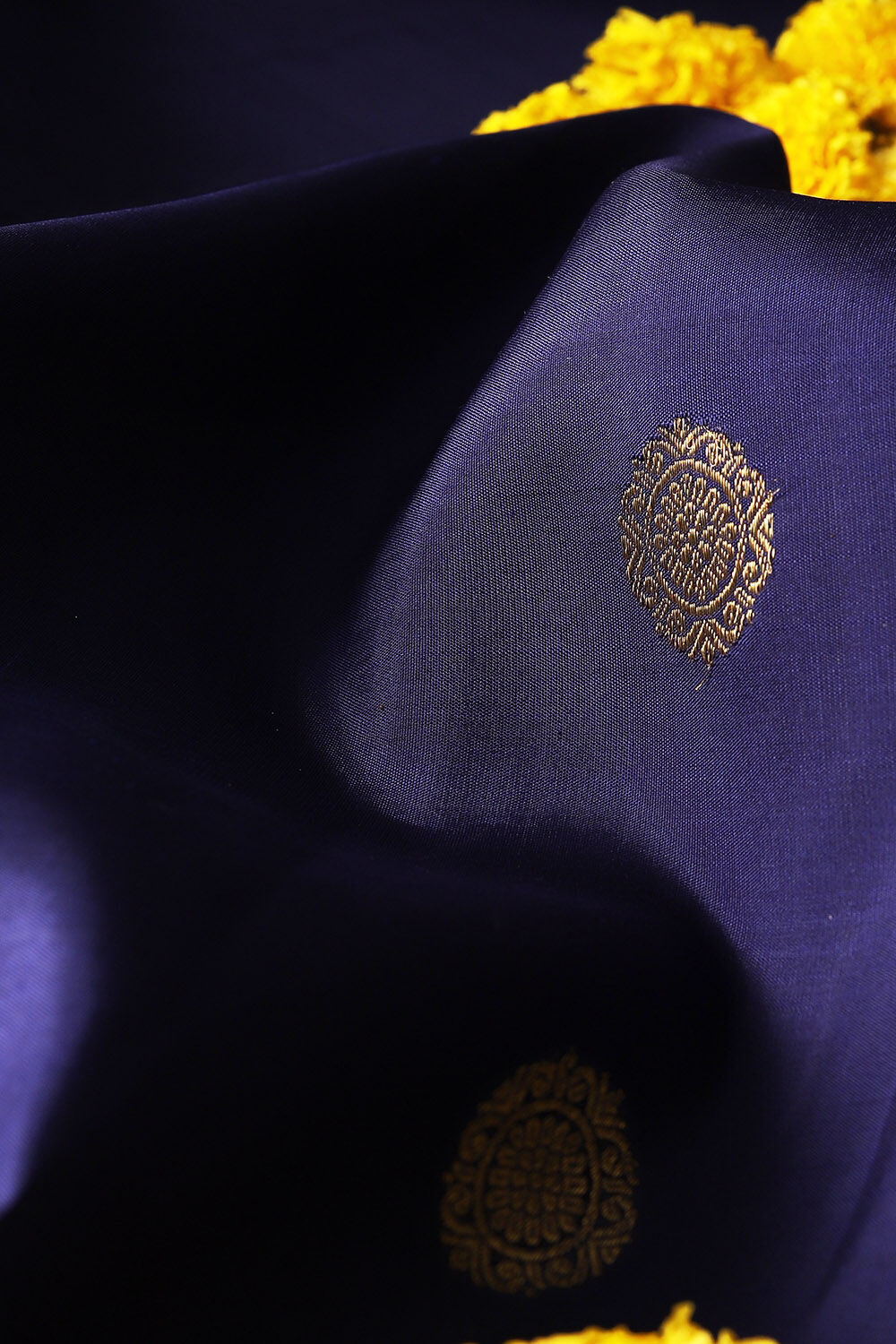 Blue Pure Silk Kanjivaram Saree image number null