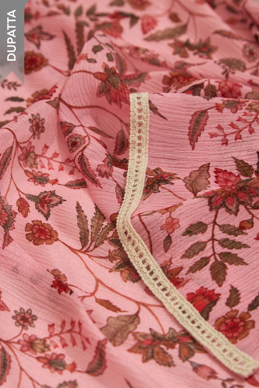 Light Pink Viscose Embroidered Unstitched Suit Set image number null
