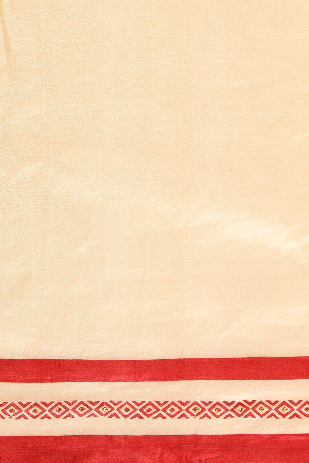 Off White Chattisgarh Pure Tussar Silk Hand Painted Saree image number null