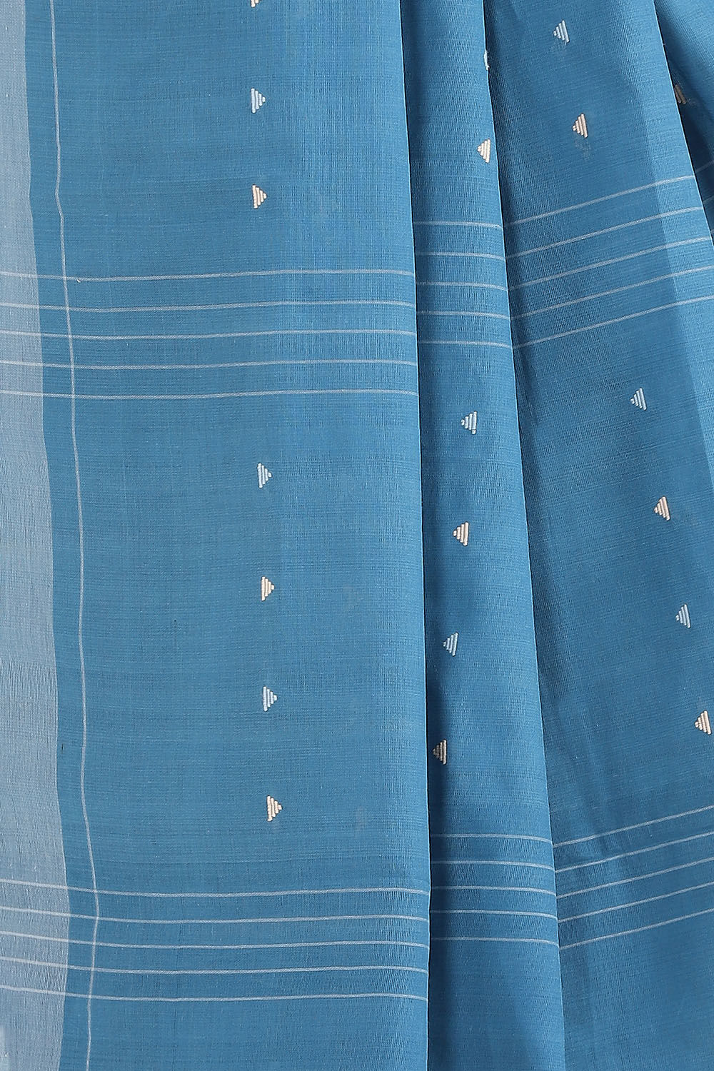 Blue Pure Cotton South Saree image number null