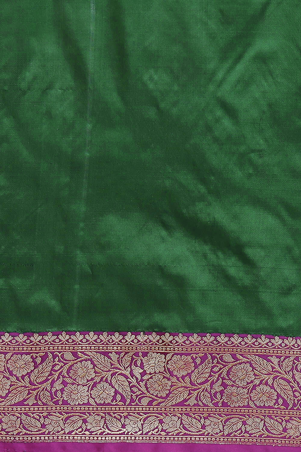 Dark Green Pure Silk Banarasi Saree image number null