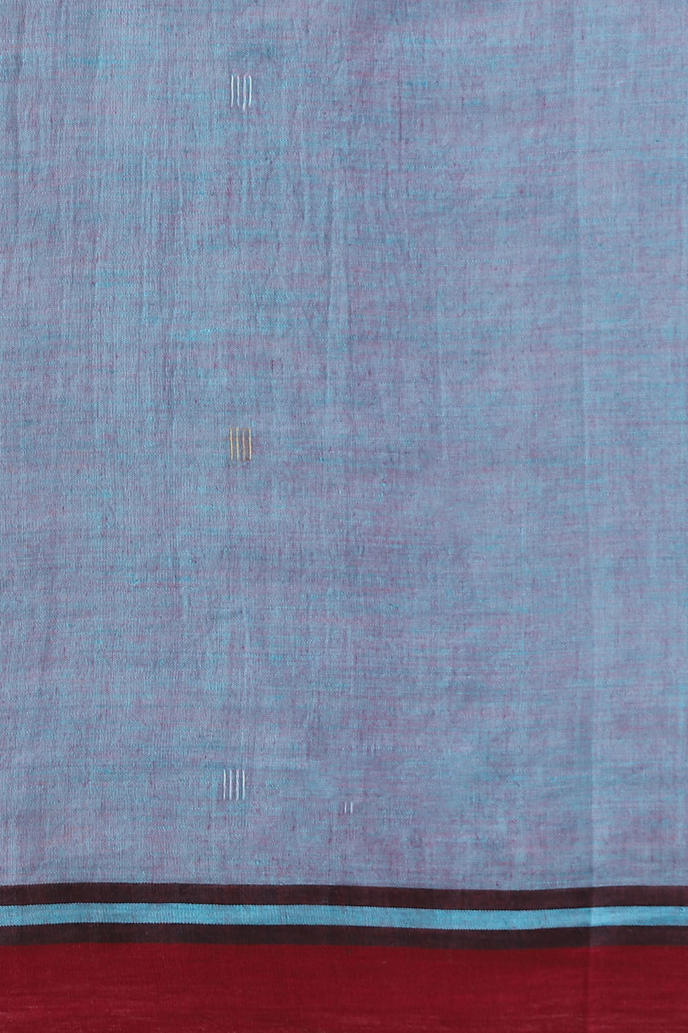 Blue Cotton Pure Khadi Cotton Jamdani Saree image number null