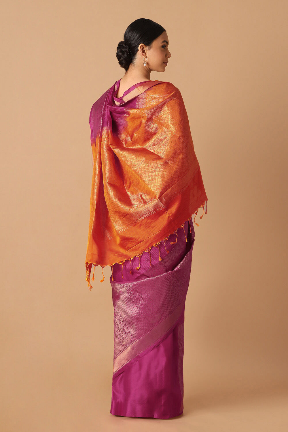 Pink Pure Silk South Saree image number null