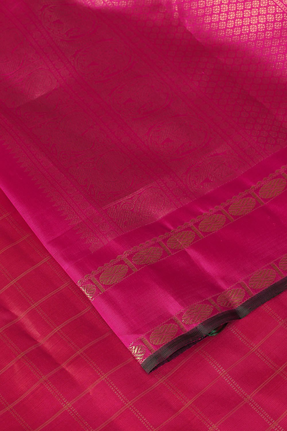Pink Pure Silk Kanjivaram Saree image number null