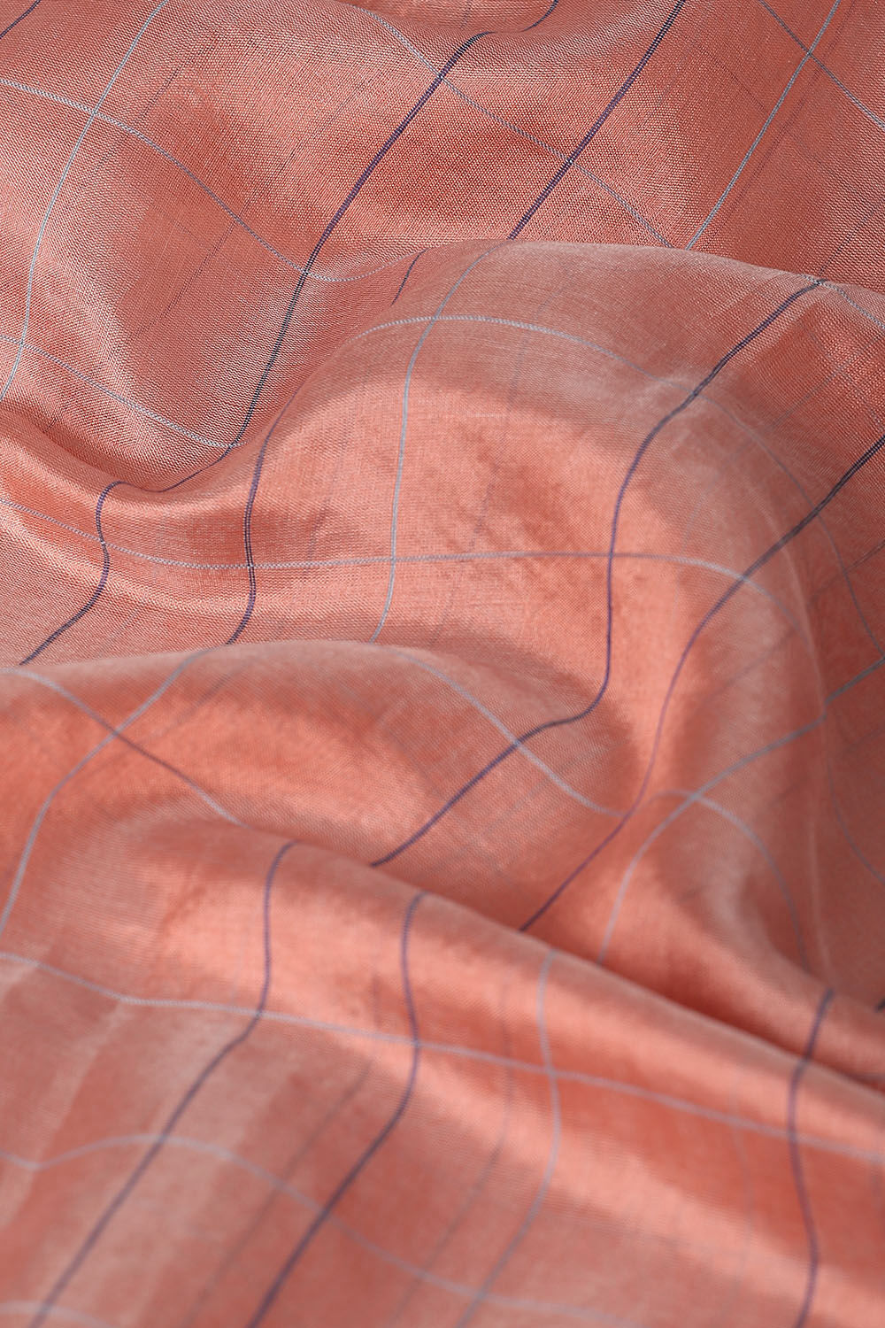Light Pink Pure Silk Bengal Saree image number null