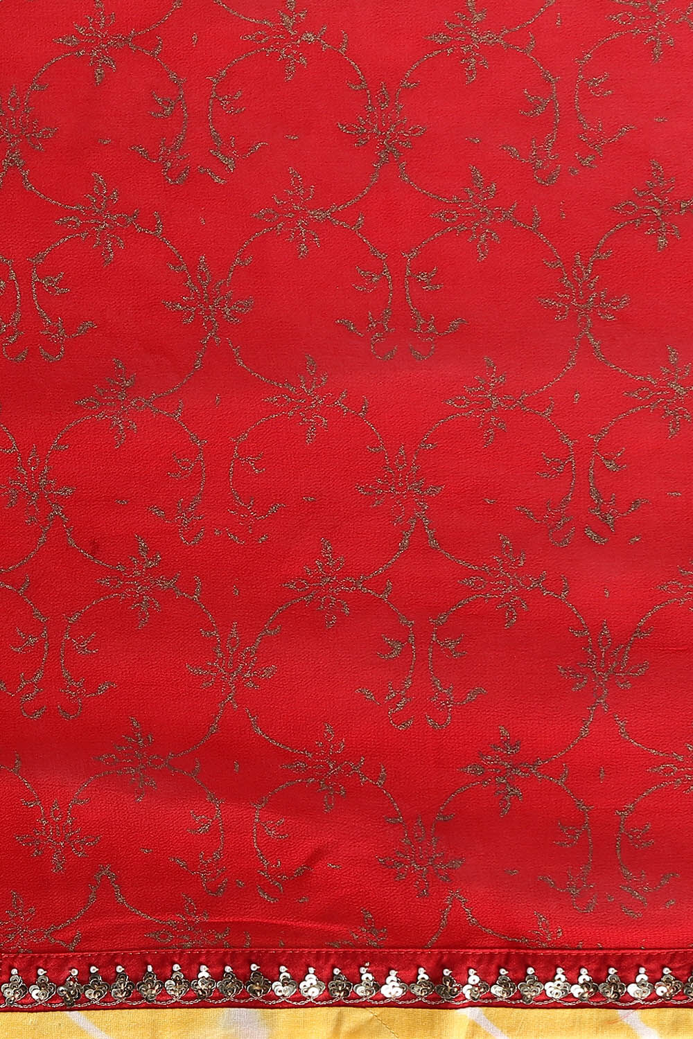 Red Viscose Printed Saree image number null