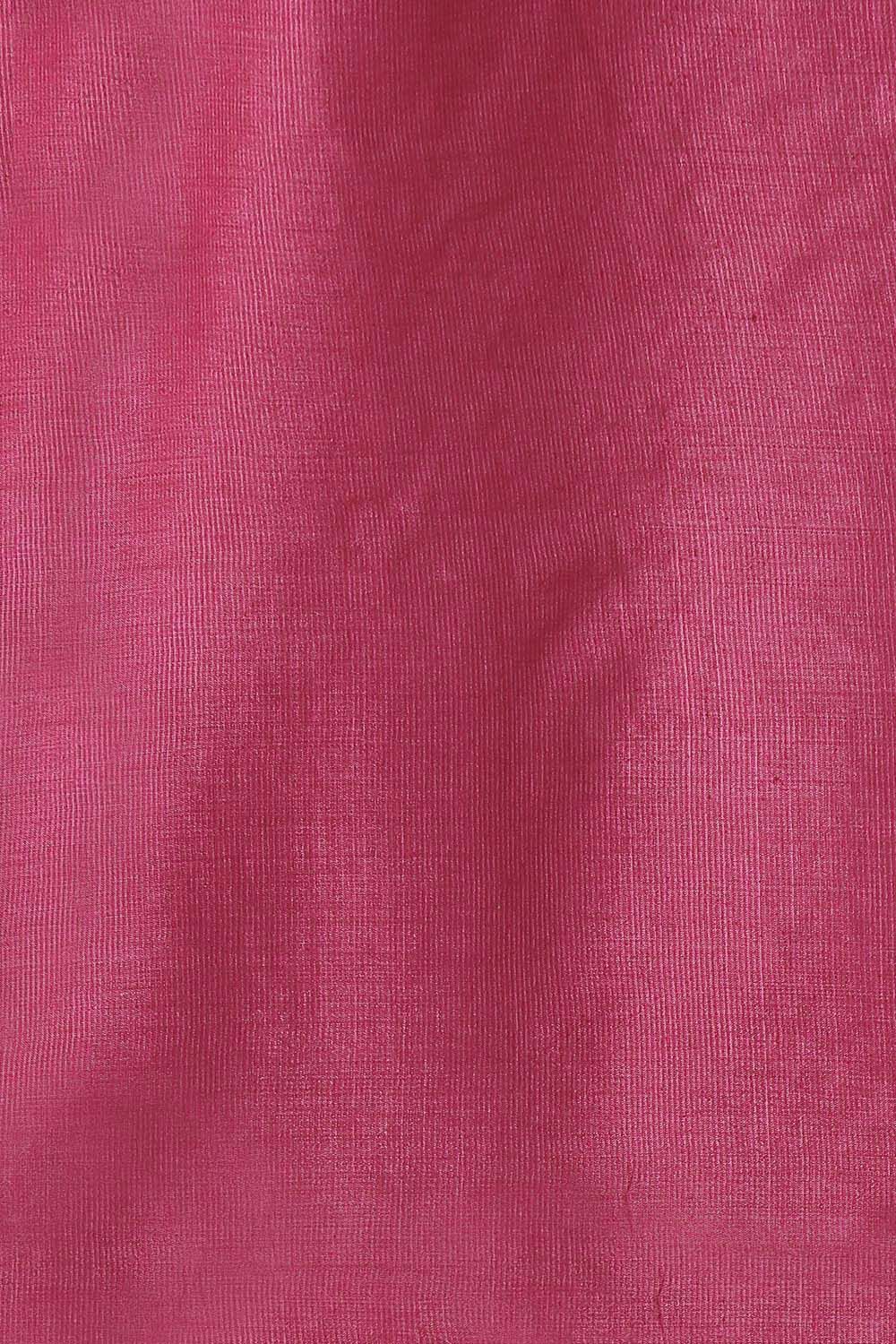 Pink Pure Tussar Silk Tie and Dye Saree image number null