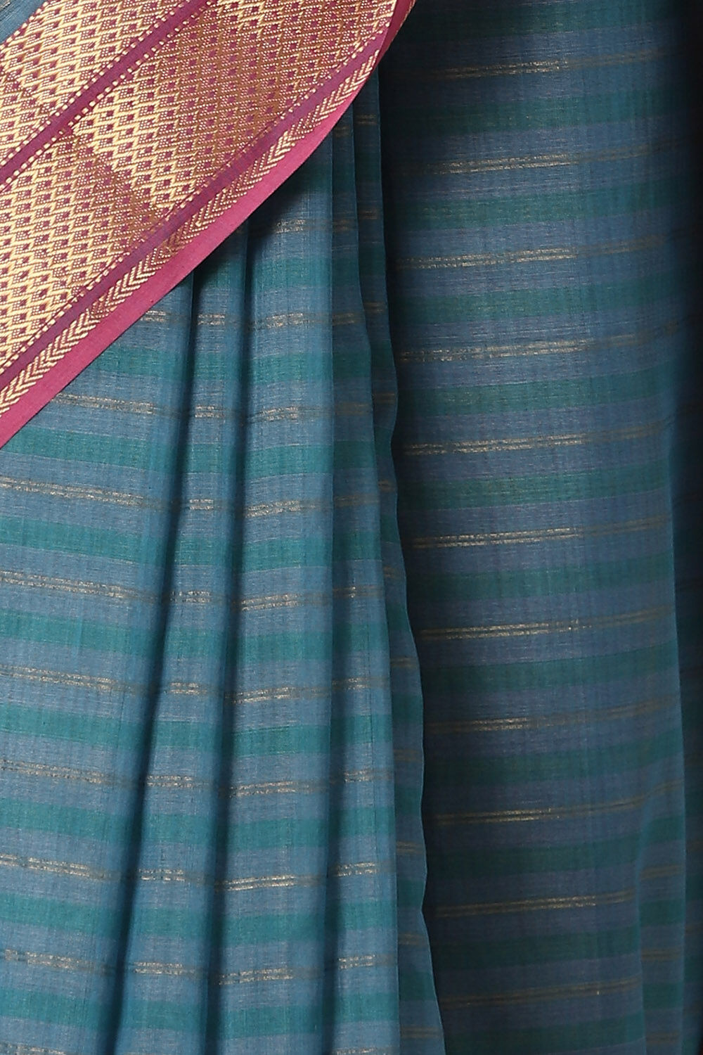 Light Blue Pure Silk Cotton Maheswari Saree image number null