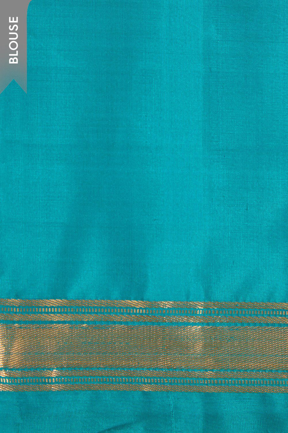 Blue Pure Silk Woven Kanjivaram Saree image number null