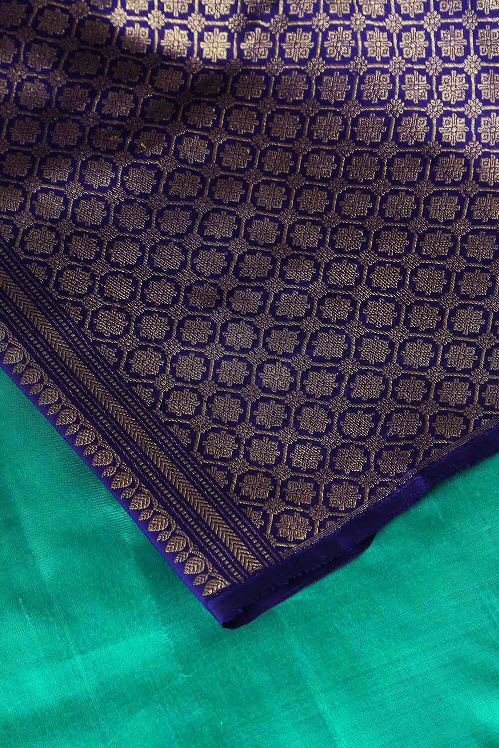 Light Green Pure Silk Kanjivaram Saree image number null