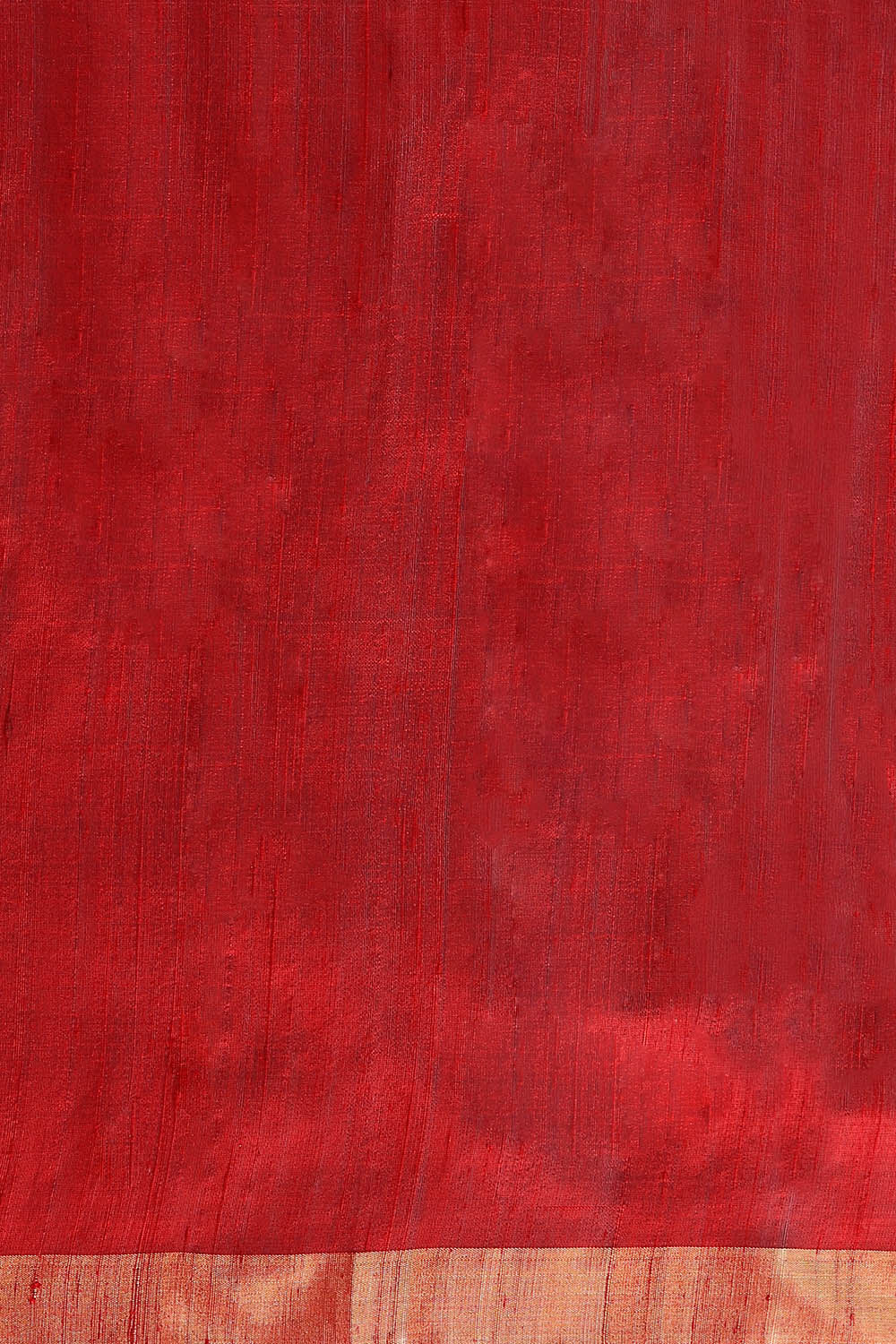 Red Pure Silk Woven Saree image number null