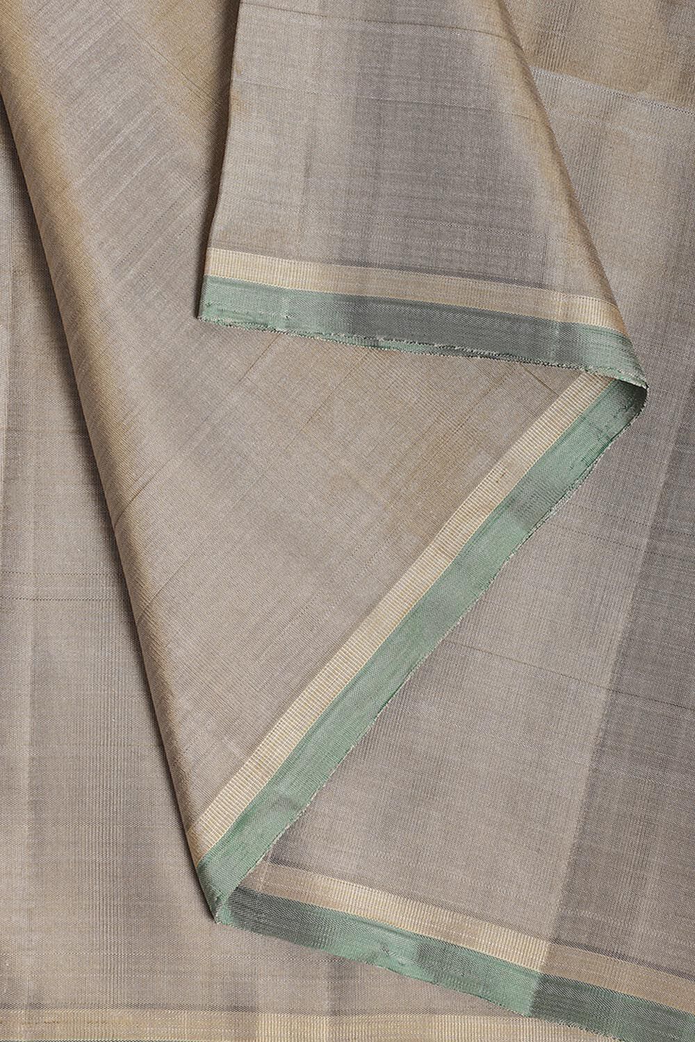 Brown Pure Silk Kanjivaram Saree image number null