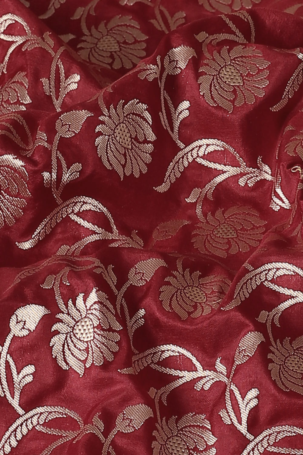 Red Pure Silk Banarasi Saree image number null