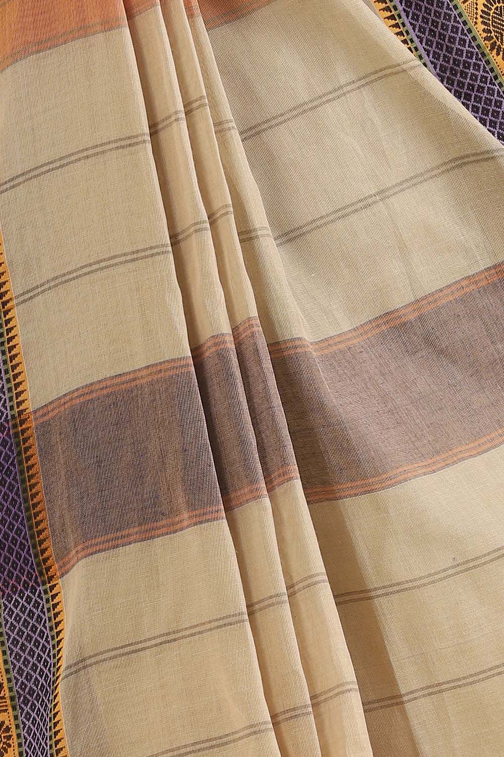 Light Green Pure Cotton South Saree image number null