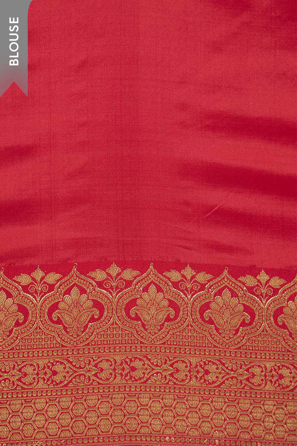 Violet Pure Silk Kadwa Banaras Saree image number null