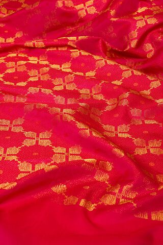 Pink Brocade Pure Silk Kanjeevaram Saree thumbnail image number null