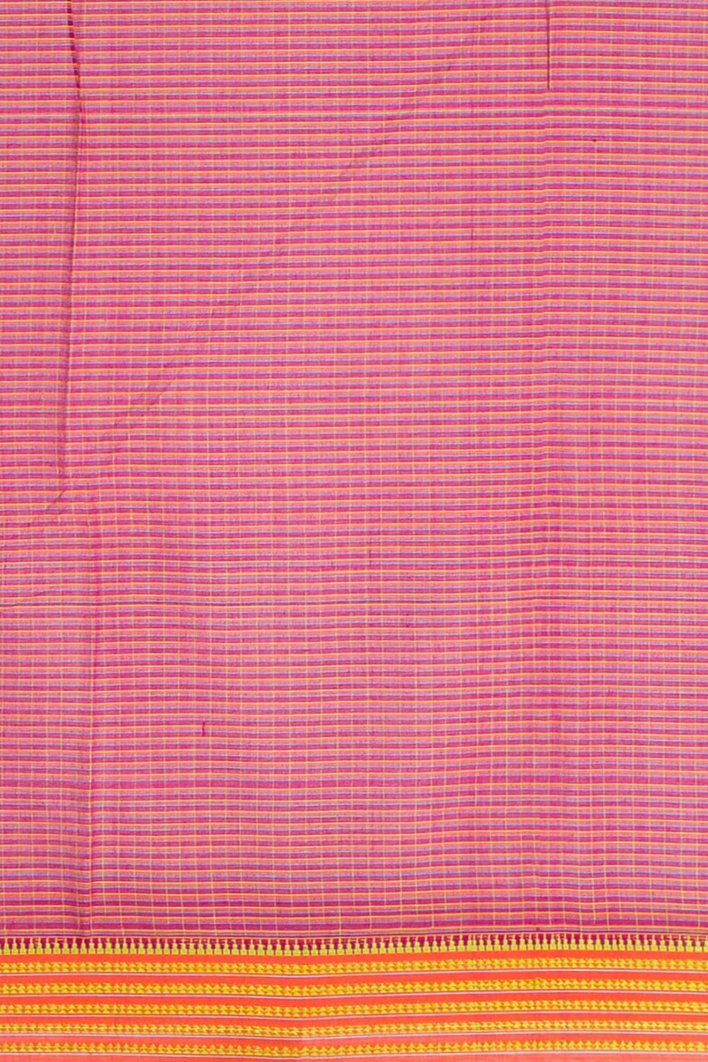 Red Pure Cotton Naranyanpet Saree image number null