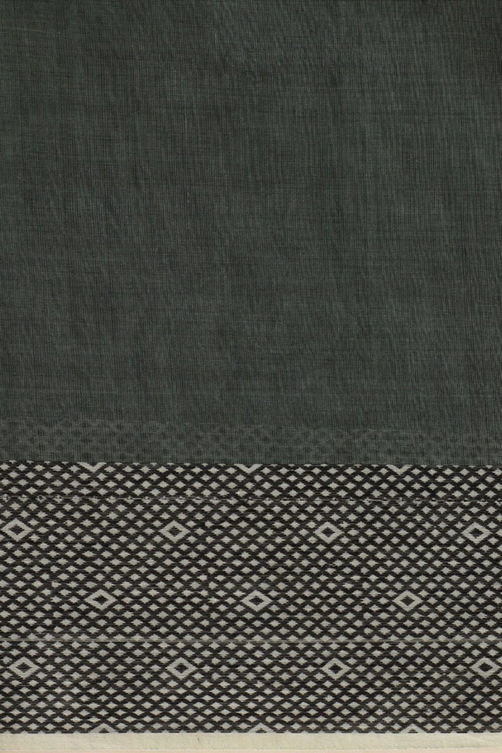 Smoky Green Pure Cotton Woven Bengali Saree image number null