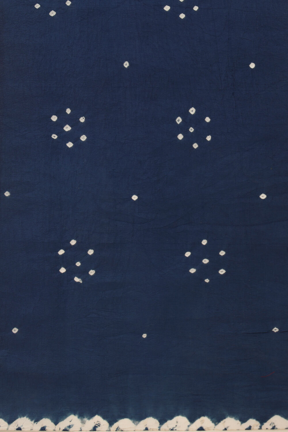 Dark Blue Pure Silk Bandhani Saree image number null