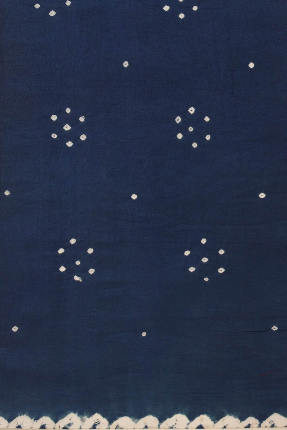Dark Blue Pure Silk Bandhani Saree image number null