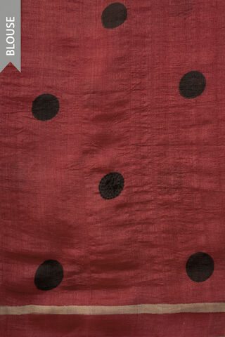 Black Chattisgarh Pure Tussar Silk Hand Painted Saree thumbnail image number null