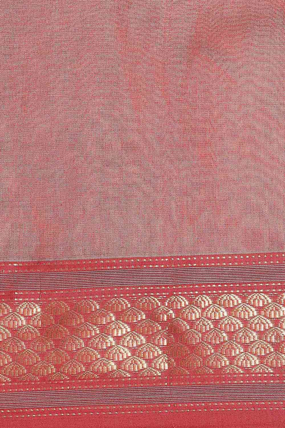 Blue Pure Cotton Tissue Maheswari Saree image number null