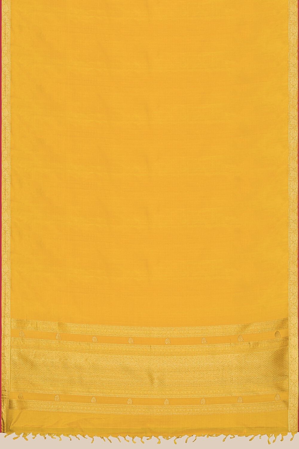 Yellow Pure Silk Kanjivaram Saree image number null