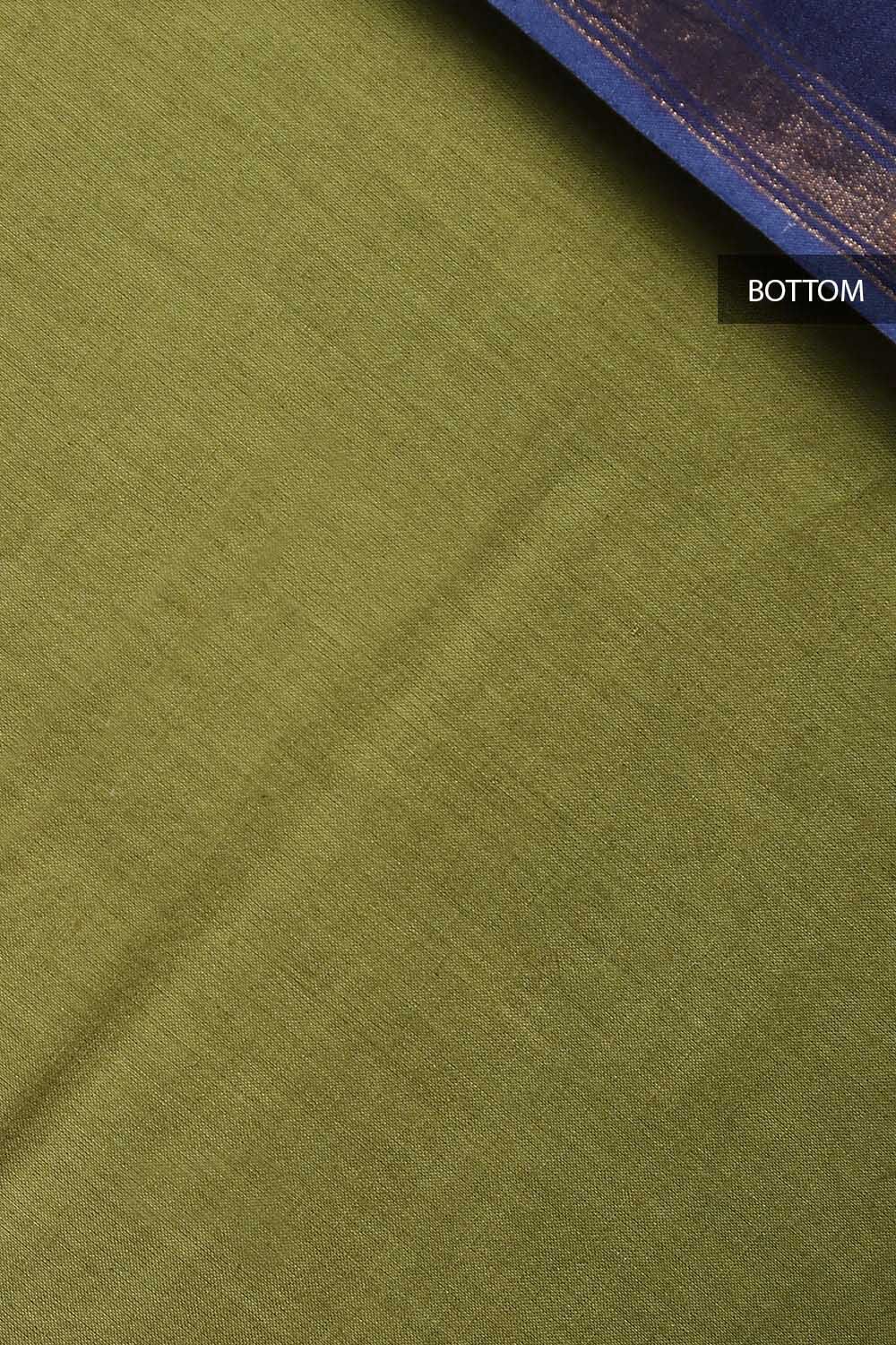 Blue Embroidered Silk Cotton Suit image number null
