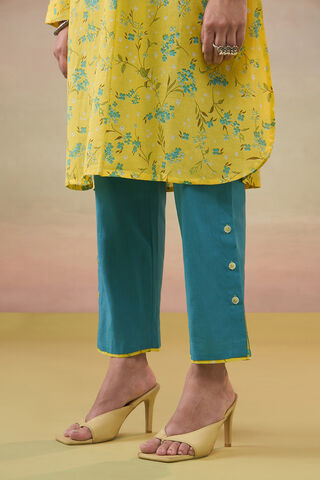 Yellow Pure Cotton Screen Printed  Kurta Set thumbnail image number null