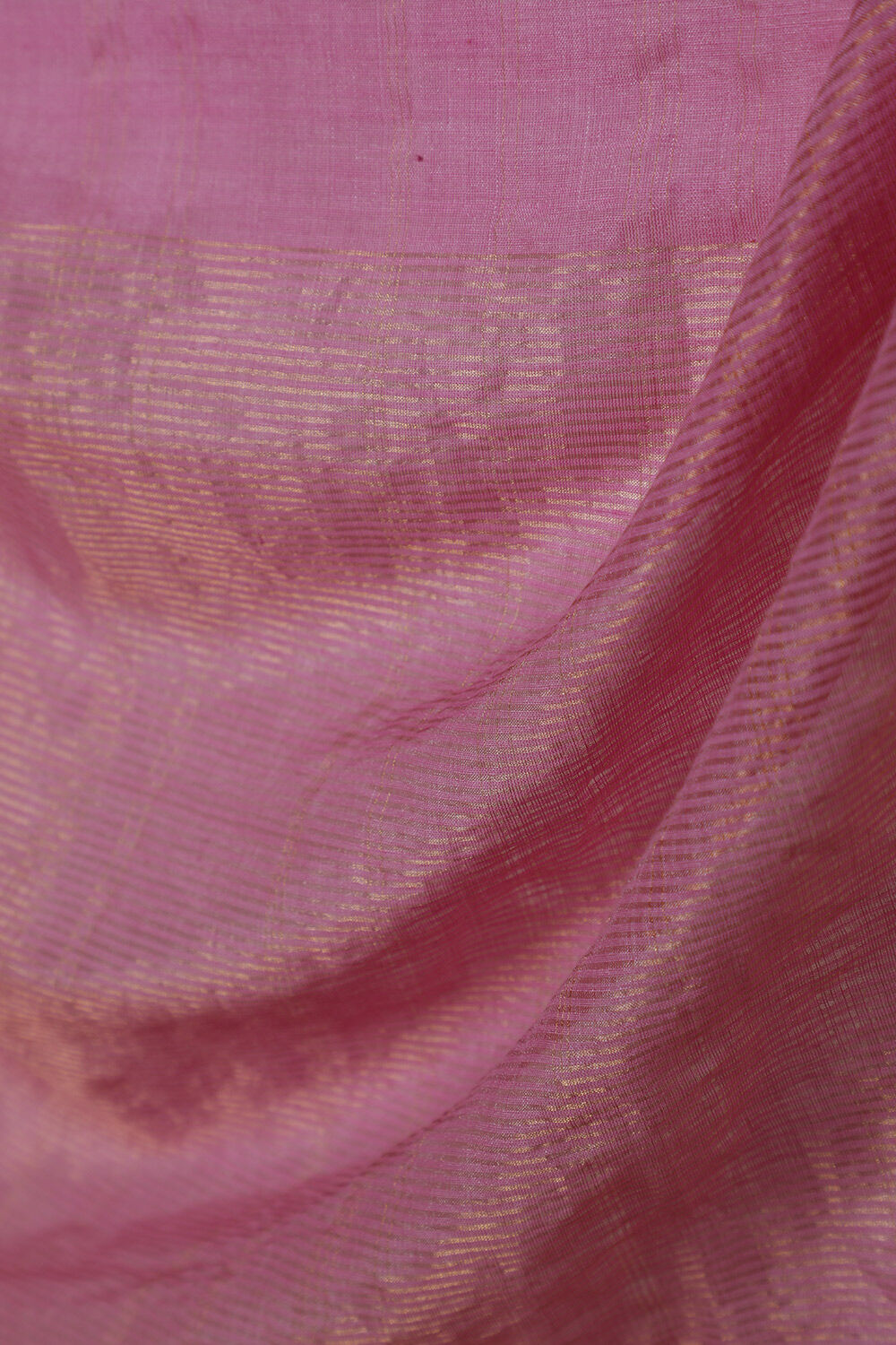 Pink Woven Pure Silk Cotton Bengal Saree image number null