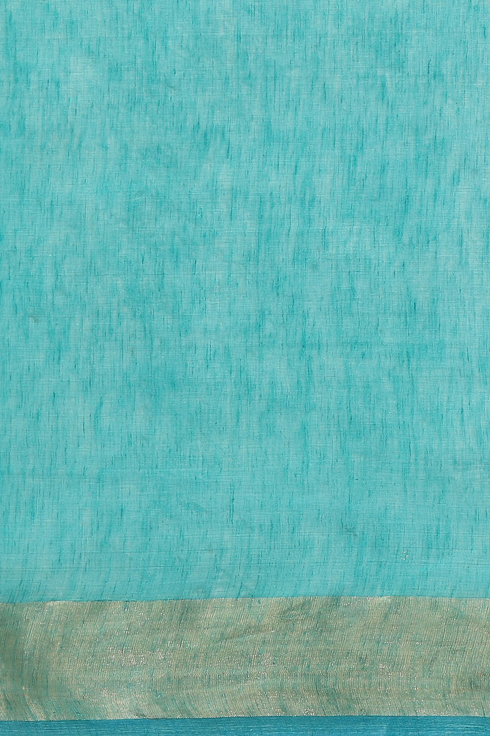 Blue Pure Silk Linen Bhagalpuri Saree image number null