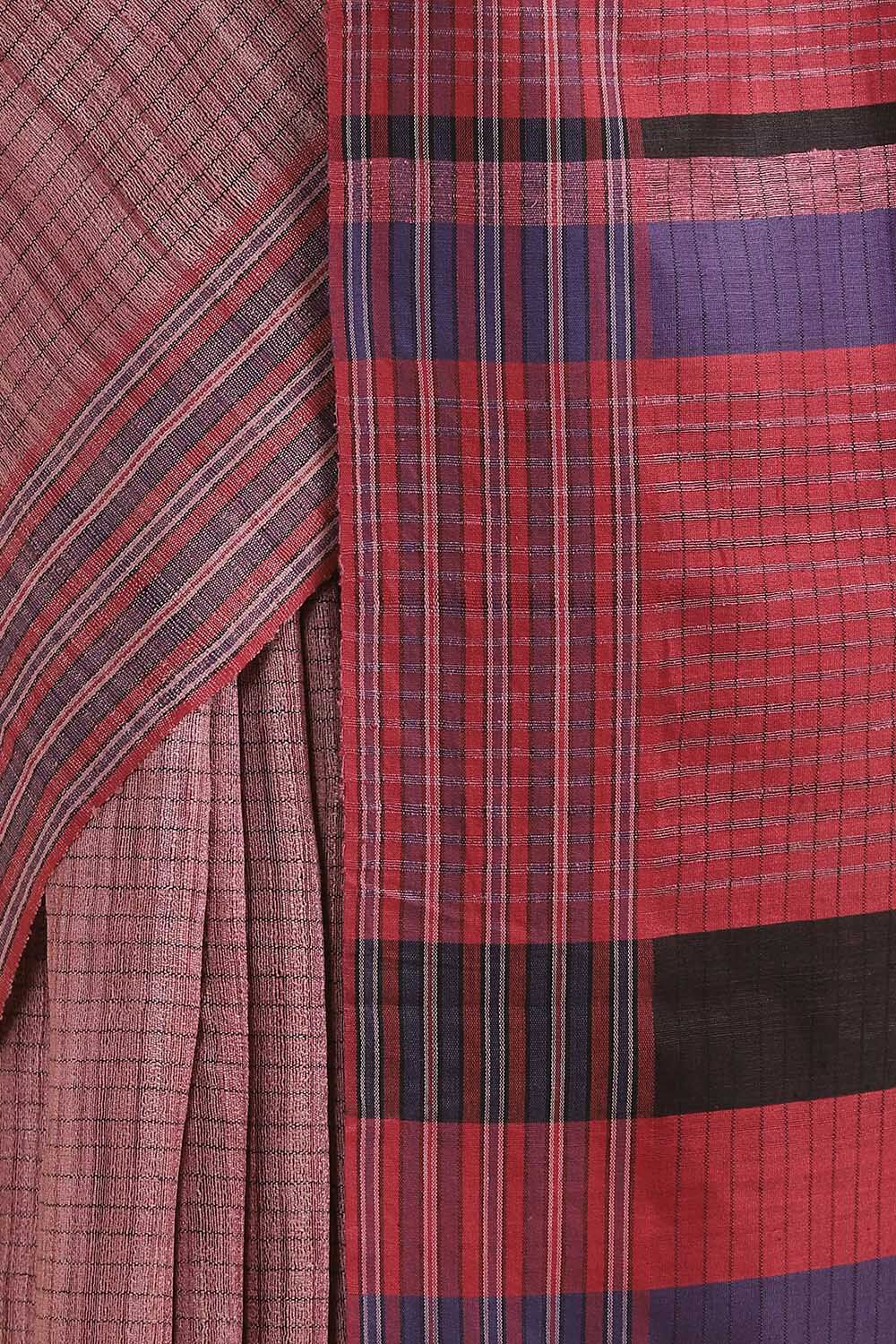 Violet Pure Tussar Bhagalpuri Saree image number null
