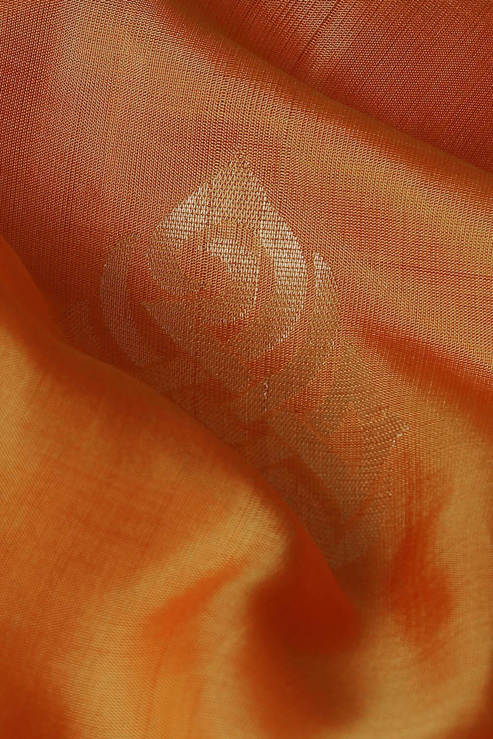 Orange Pure Silk South Saree image number null