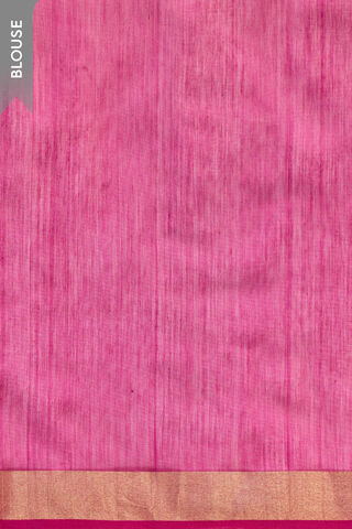 Dark Pink Woven Pure Silk Cotton Chanderi Saree thumbnail image number null