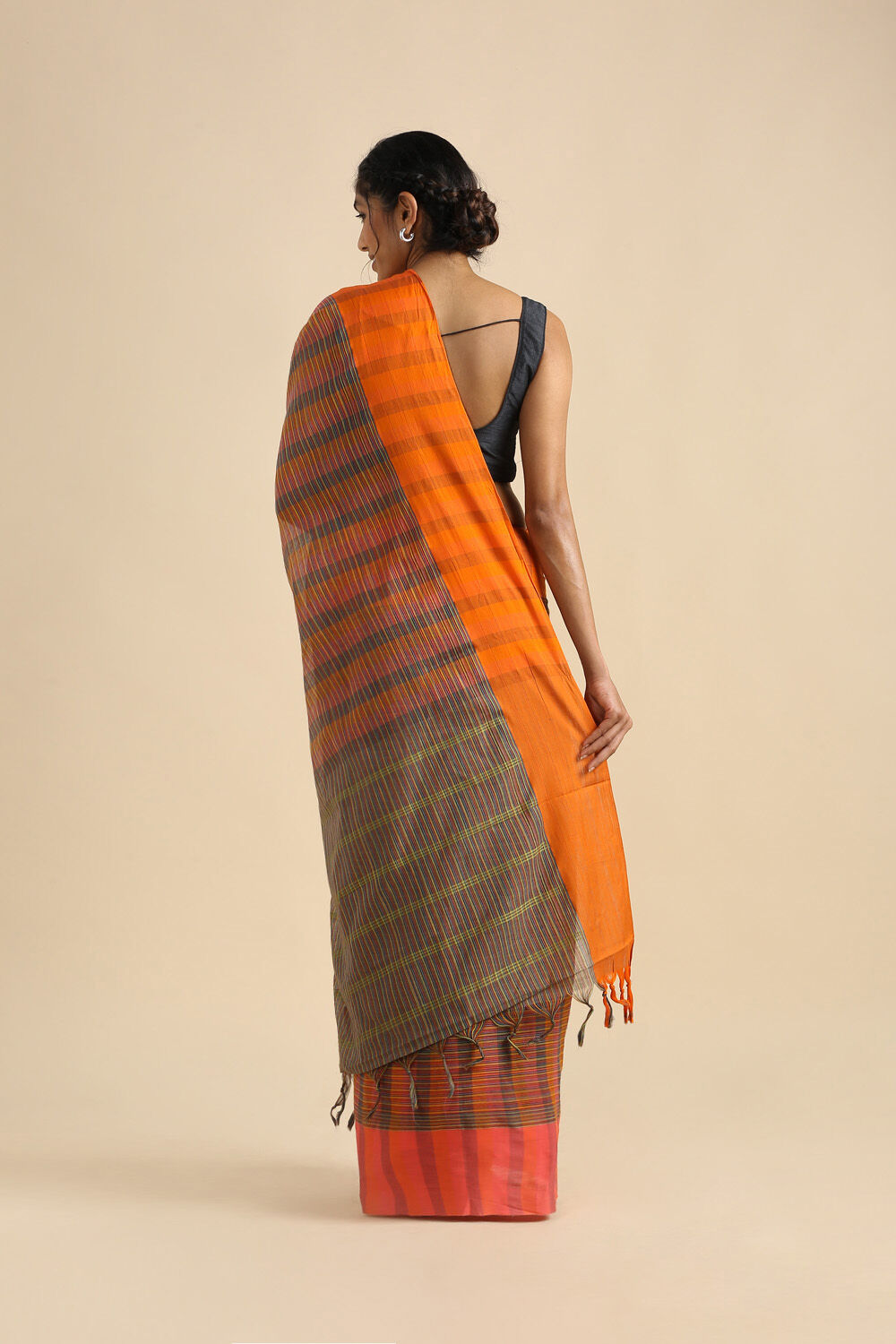 Multicolored Pure Cotton Naranyanpet Saree image number null