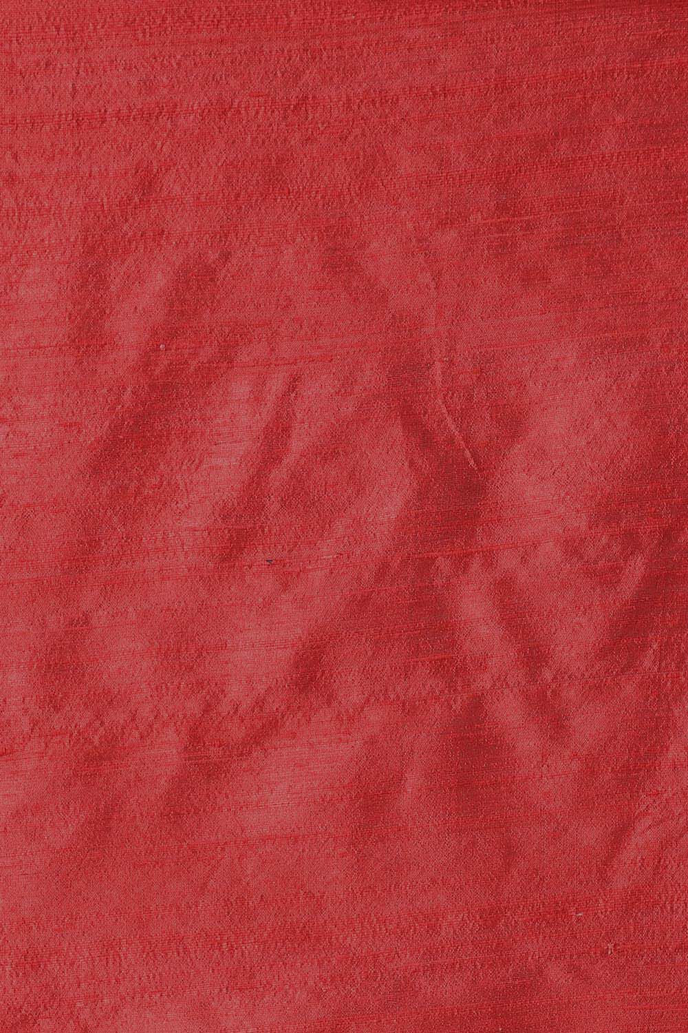 Red Pure Silk Woven Saree image number null