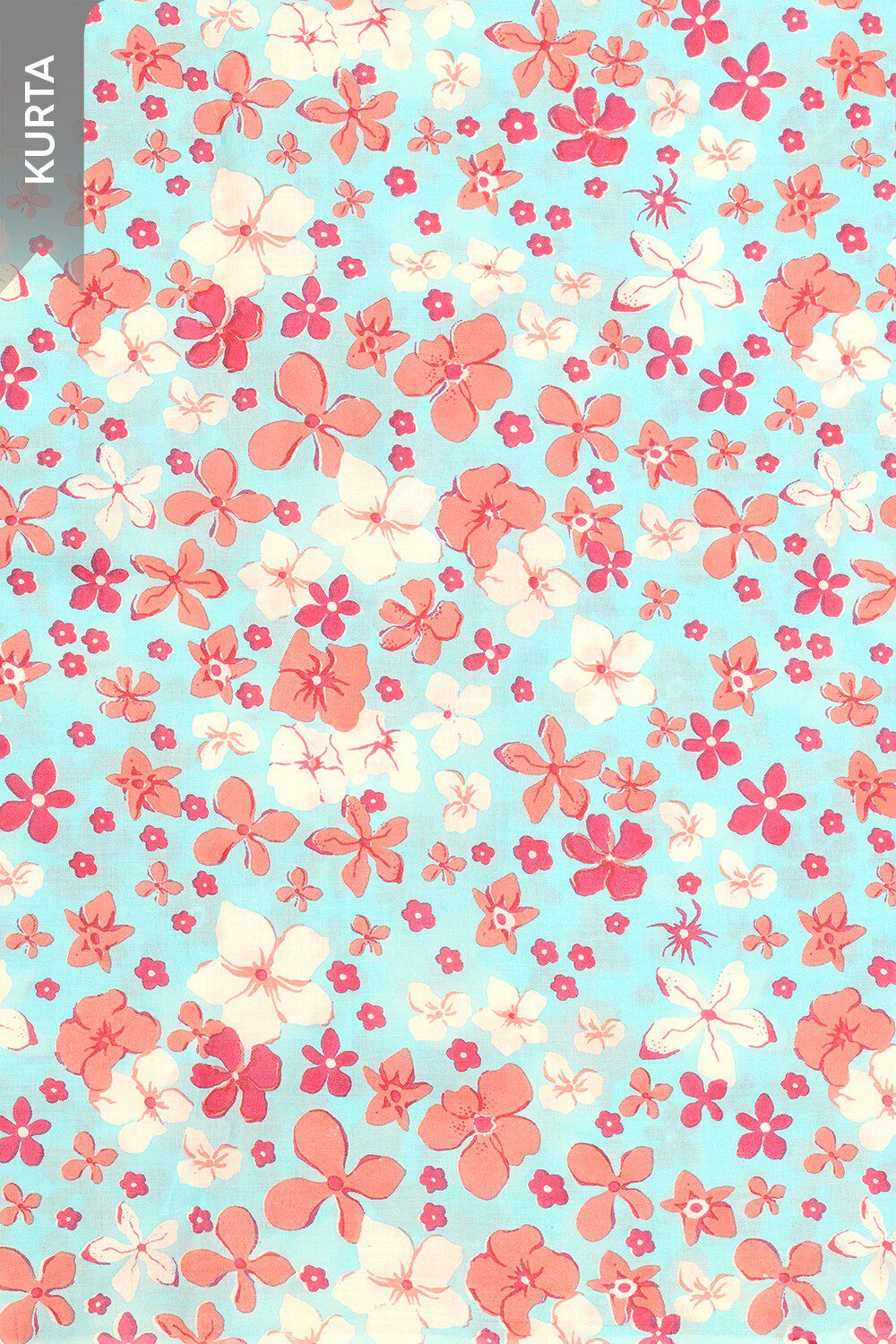 Light Blue Pure Cotton Screen Printed Unstitched Suit Set image number null
