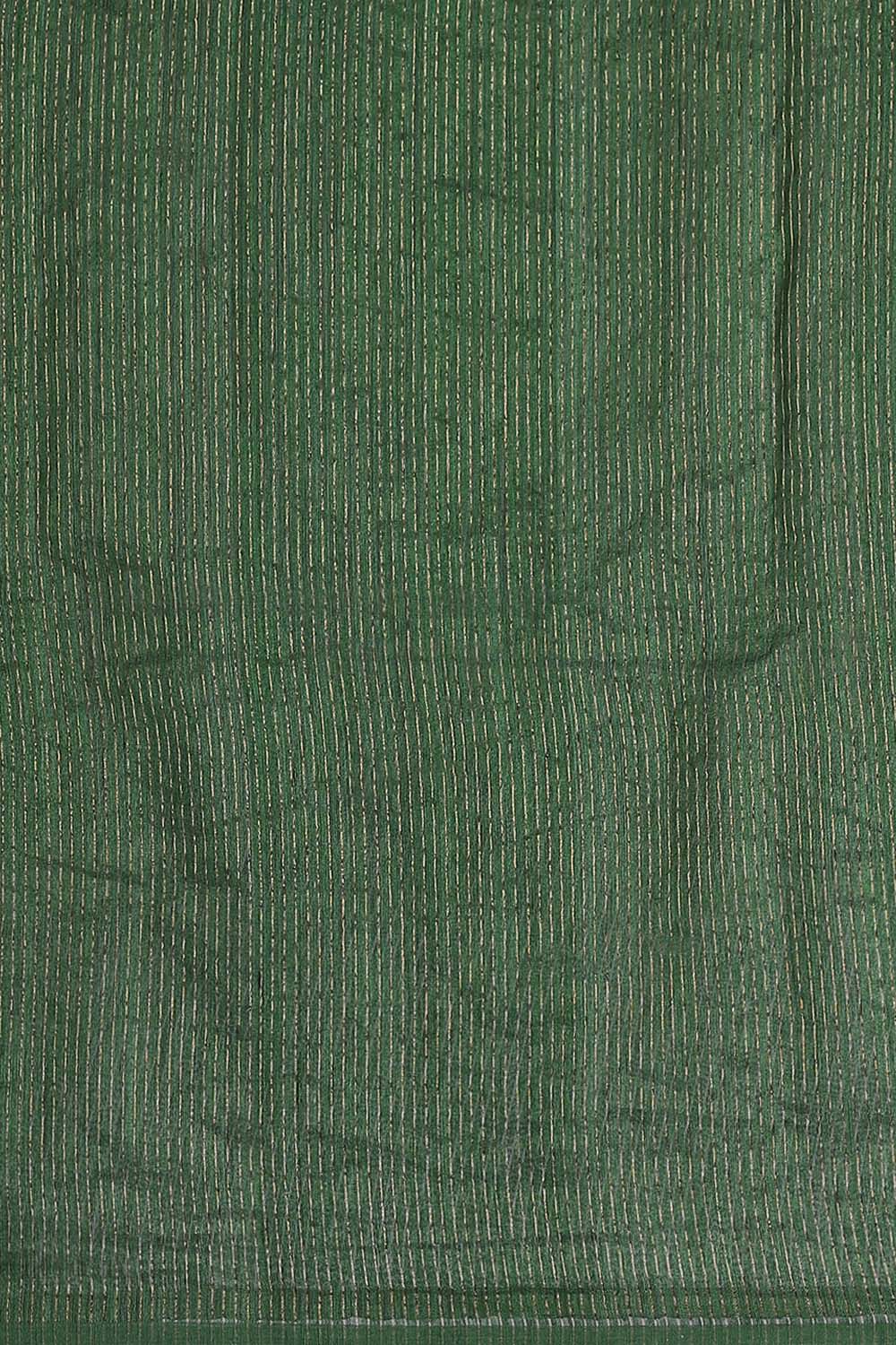 Green Pure Silk Vanya Bengal Saree image number null