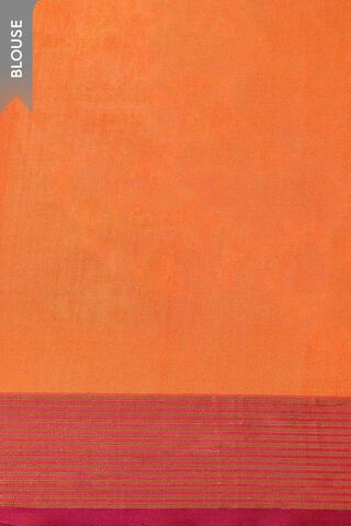 Orange Silk Viscose Cutwork Banaras  Saree thumbnail image number null