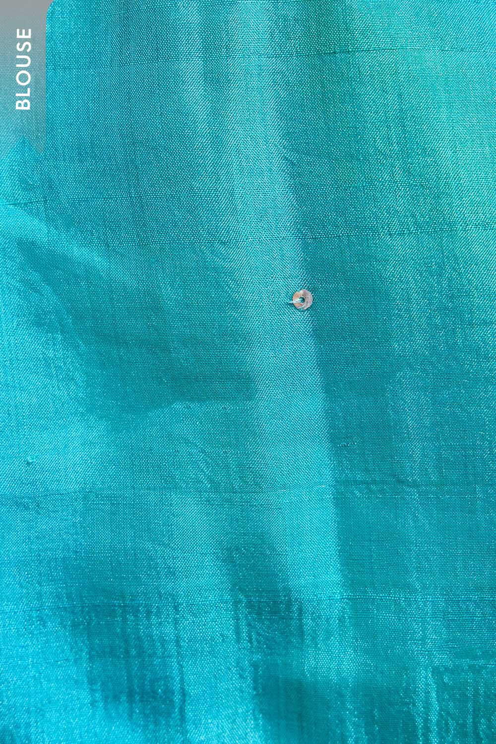 Blue Bengal Pure Silk Hand Painted Saree image number null