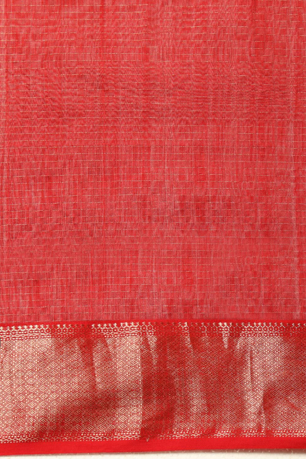Green Pure Silk Cotton Woven Maheshwari Saree image number null
