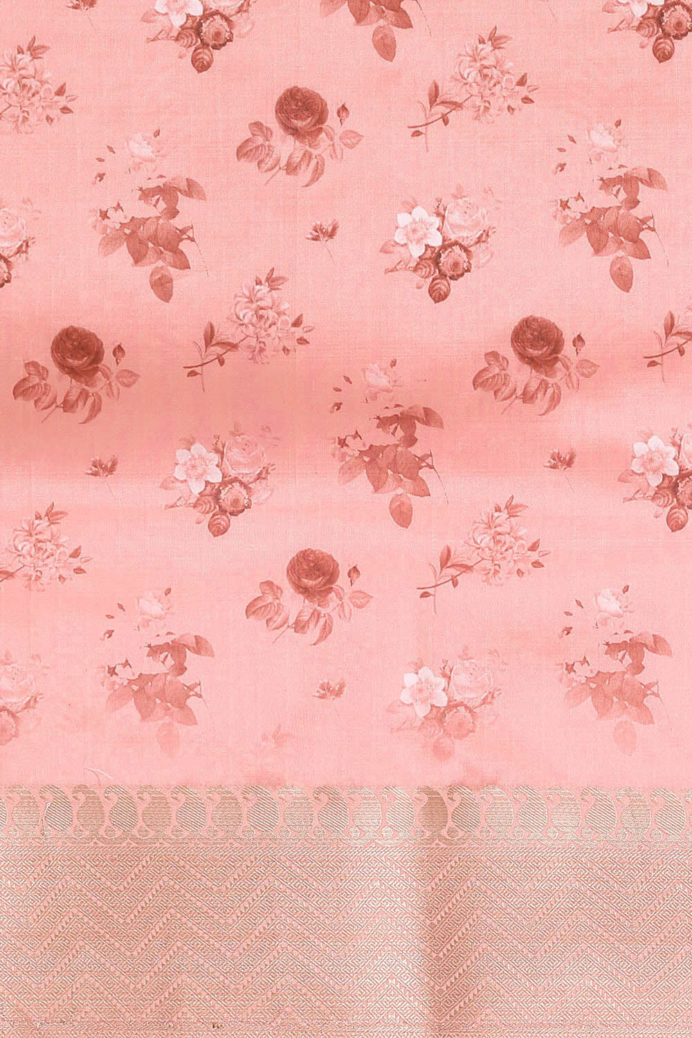 Pink Pure Embroidered Saree image number null