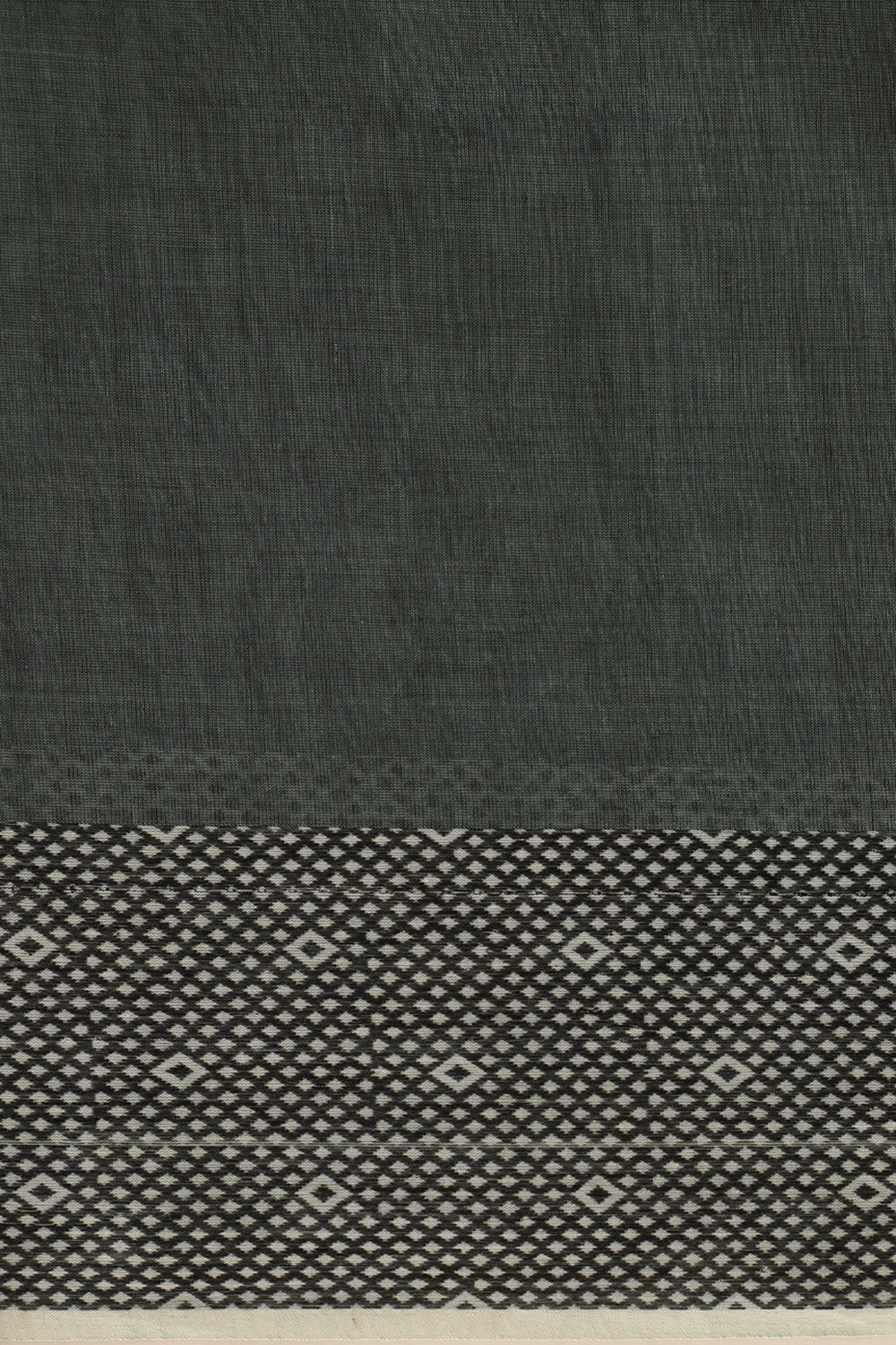 Smoky Green Pure Cotton Woven Bengali Saree image number null