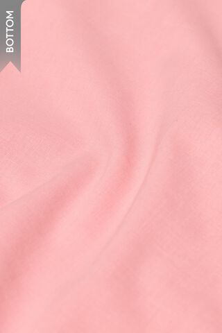Light Pink Block Printed Pure Cotton Unstitched Suit Set thumbnail image number null